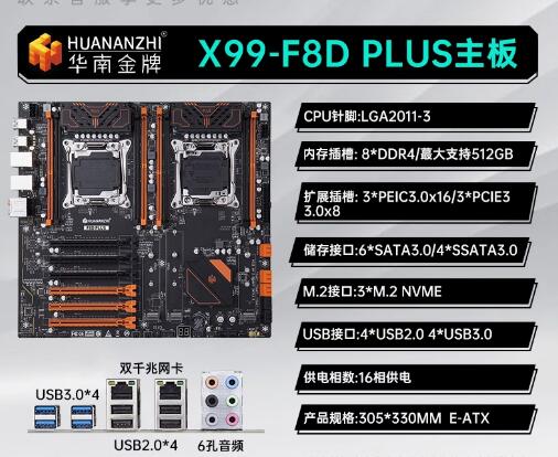 South China Gold Medal X99 Dua - огляд і ціна E5 2696 V3